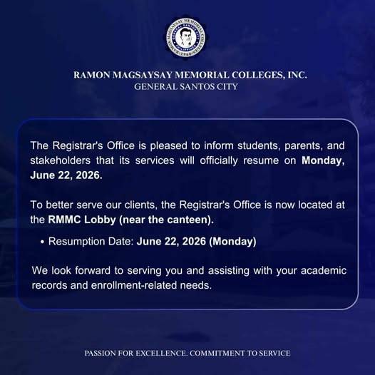𝐏𝐔𝐁𝐋𝐈𝐂 𝐀𝐃𝐕𝐈𝐒𝐎𝐑𝐘 | 𝐑𝐞𝐬𝐮𝐦𝐩𝐭𝐢𝐨𝐧 𝐨𝐟 𝐑𝐞𝐠𝐢𝐬𝐭𝐫𝐚𝐫 𝐒𝐞𝐫𝐯𝐢𝐜𝐞𝐬 📣