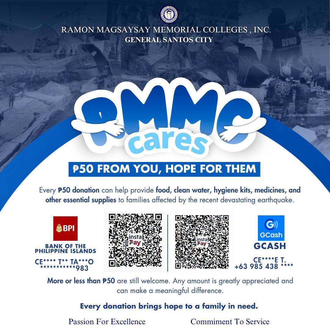 RMMC CARES: Earthquake Relief Fundraising Drive